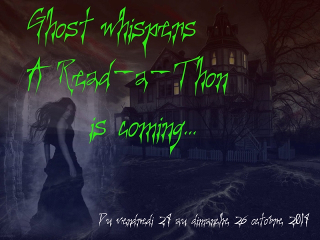 Ghost whispers a Read-a-Thon is coming, Marathon lecture, Halloween